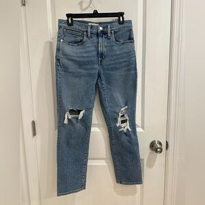 Madewell Jeans size 27p - Roadtripper slim boyjeans - distressed